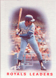 1986 Topps Baseball Cards      606     Royals Leaders#{Hal McRae